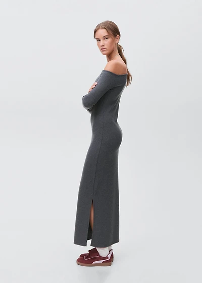 Long dress with cut-out