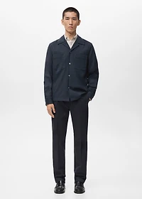 Regular-fit overshirt with pocket