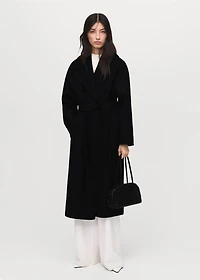 Manteco wool coat with belt
