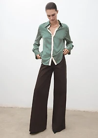 Combined striped shirt