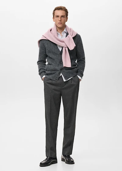 Knitted button cardigan