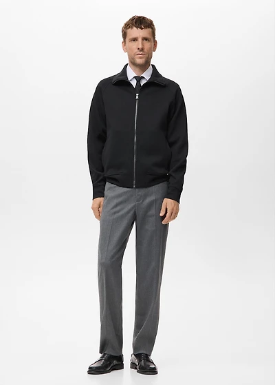 Cotton sweatshirt zipper