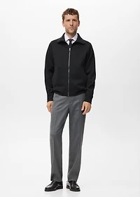 Cotton sweatshirt zipper