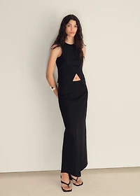 Linen-blend suit vest