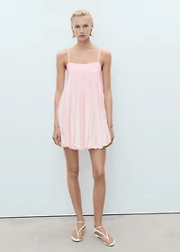 Striped balloon dress