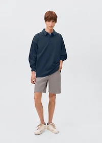 Polo-neck sweatshirt
