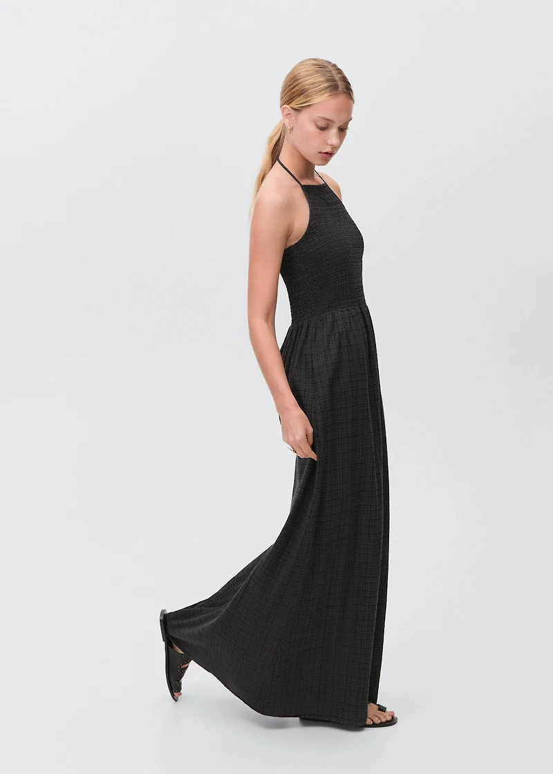 Long halter-neck dress
