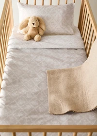 Toile de Jouy percale cotton duvet cover for crib