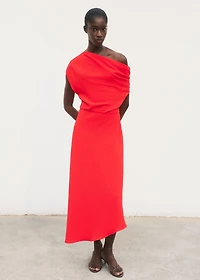 Asymmetrical midi-dress