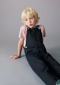 Long cotton dungarees