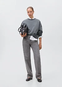 Plain cotton sweatshirt