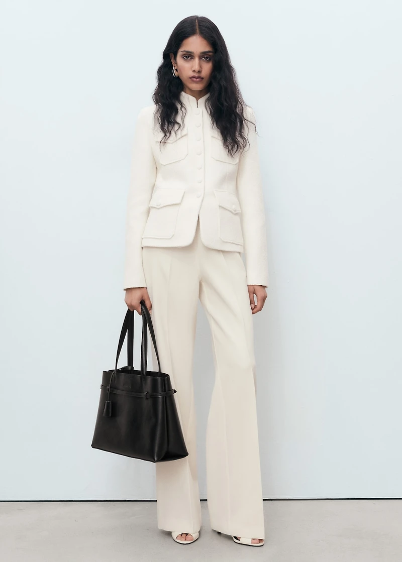 Bouclé jacket with pockets