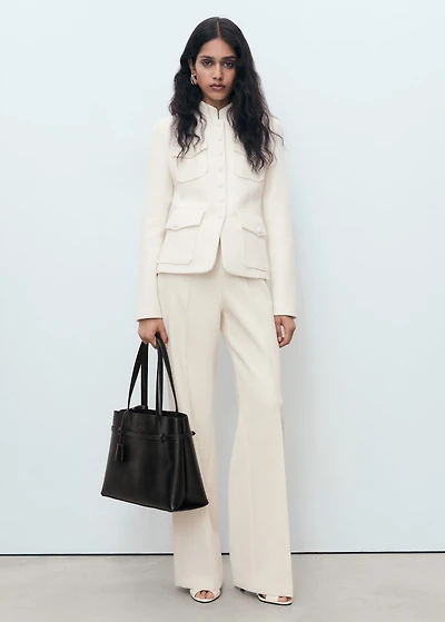 Bouclé jacket with pockets