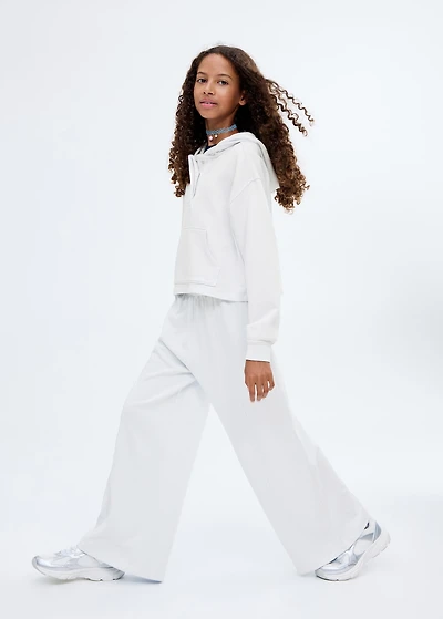 Cotton joggers with elastic waist