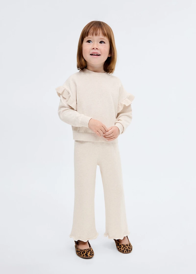 Cotton-knit trousers
