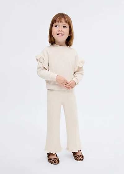 Cotton-knit trousers