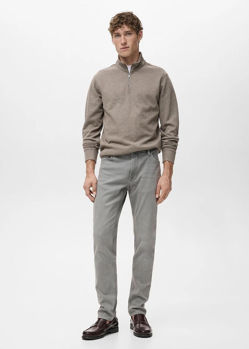 Jan slim-fit grey-wash jeans