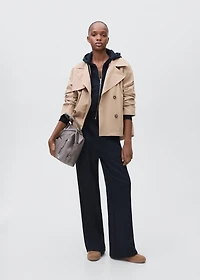 Cotton joggers with seams