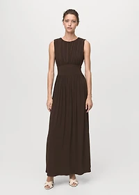 Ruched long dress