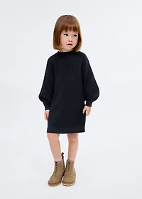 Plain knitted dress