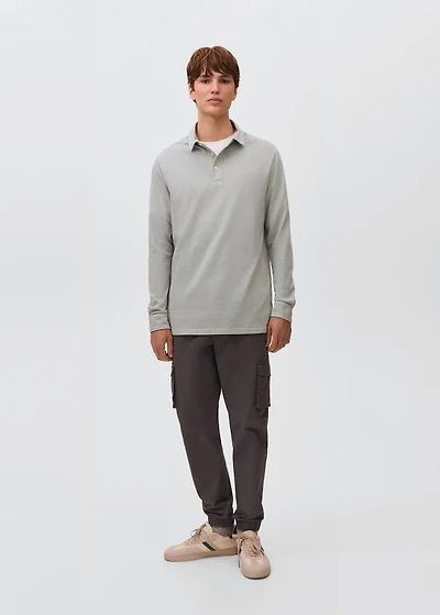 Cotton basic polo shirt