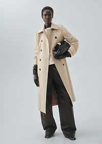 Classic 100% cotton trench coat