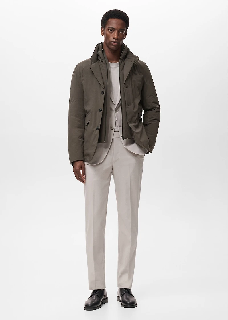 Packable water-repellent padded Thermolite® jacket