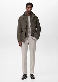 Packable water-repellent padded Thermolite® jacket