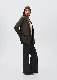 Herringbone wool blazer