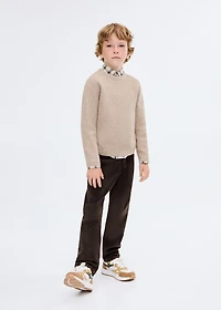 Straight-leg corduroy pants
