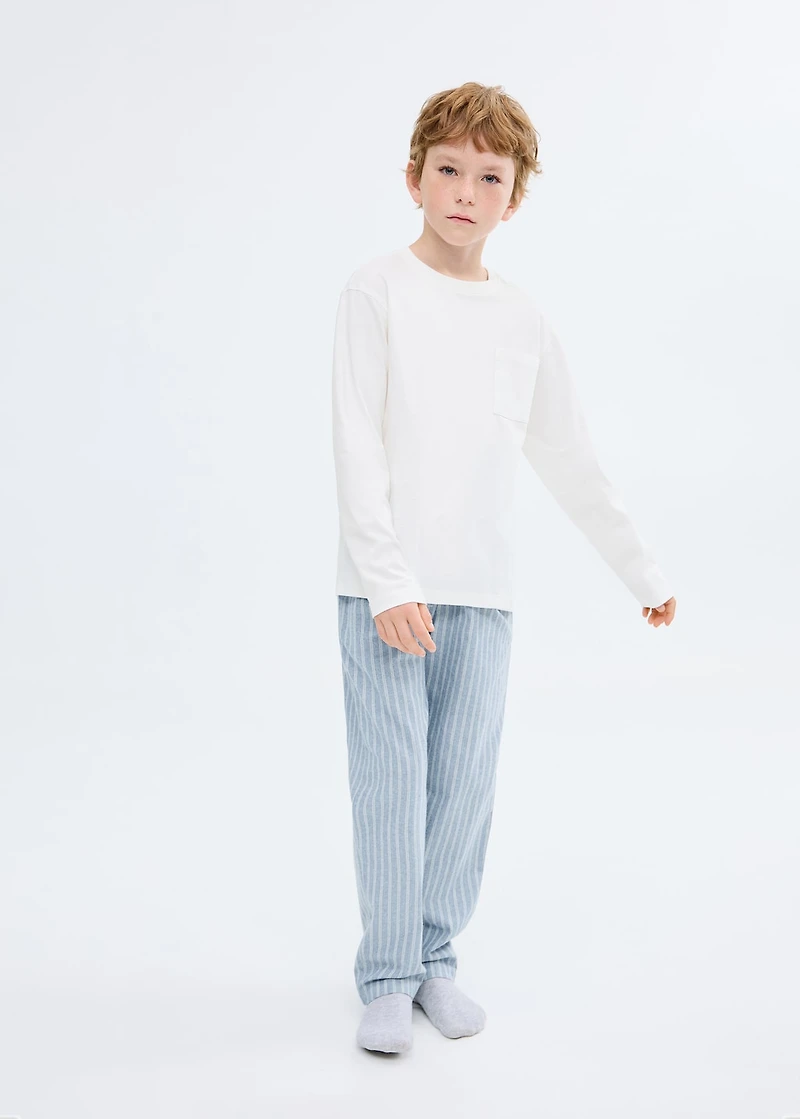 Striped long pyjamas