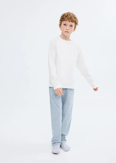 Striped long pyjamas