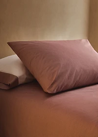 Yarn-dyed gingham-check children's pillowcase 50x75 cm