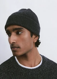 Ribbed wool hat
