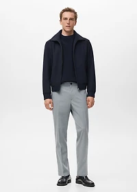 Striped slim-fit trousers