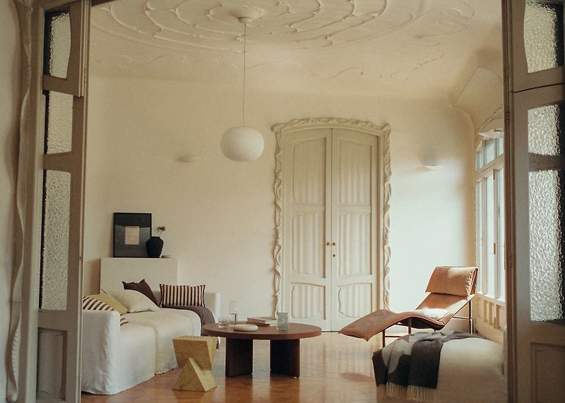 Cotton two-tone cushion cover with woven stripes 30x50 cm