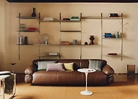 Cotton cushion cover with printed stripes 45x45 cm