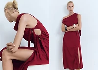 Asymmetrical knotted dress