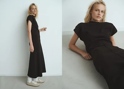 Fine-knit fitted sweater