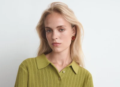 Combined flower earrings