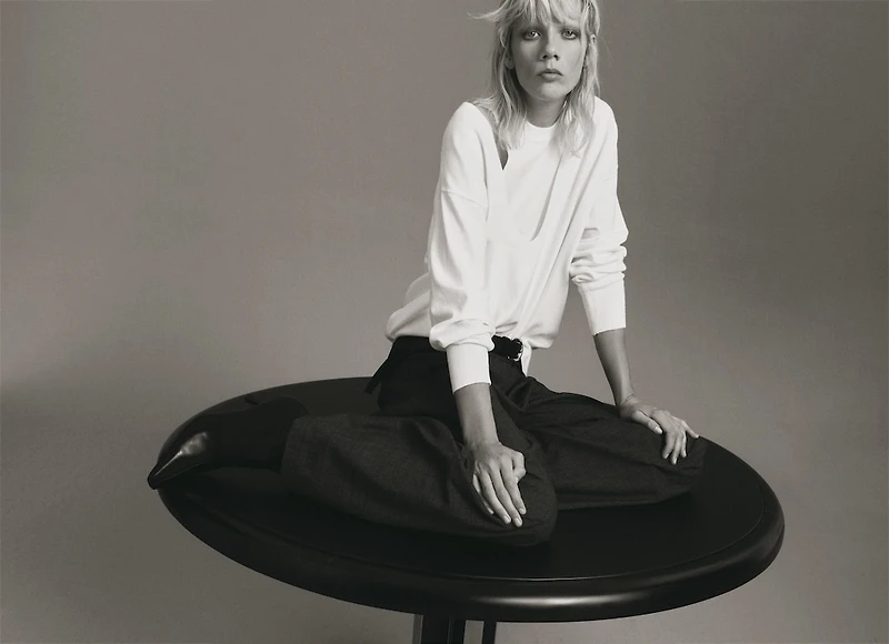 Oversized combined sweater