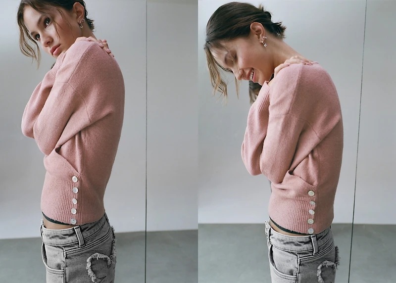 Double-breasted cardigan