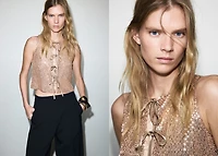 Top with sequins and bow