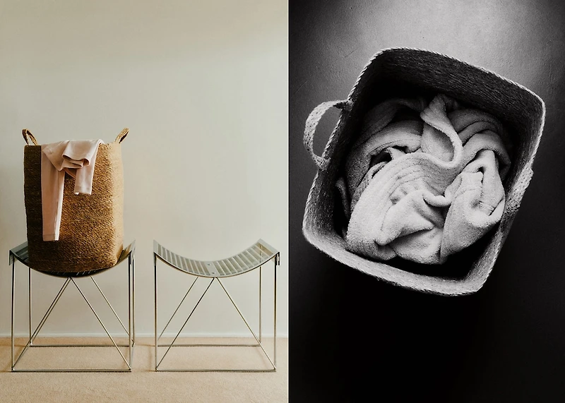 natural fiber rectangular basket