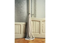 Two-tone striped cotton bath towel