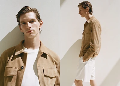 100% leather jacket with pockets