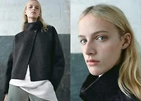 Oversize wool jacket