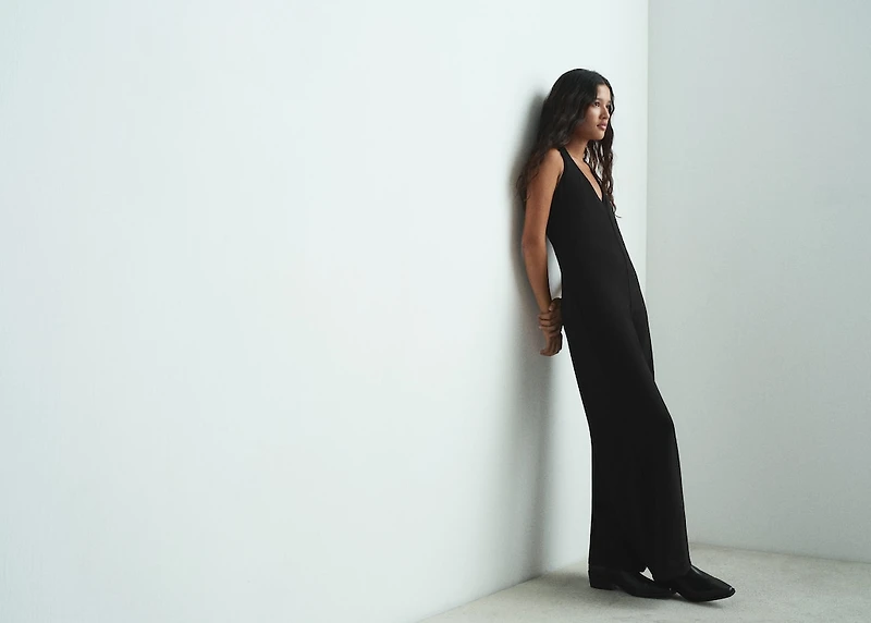 Halter long jumpsuit