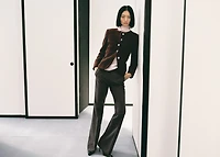 Bouclé jacket with jewel buttons