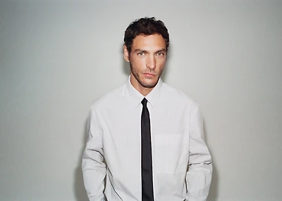 100% cotton striped relaxed-fit shirt